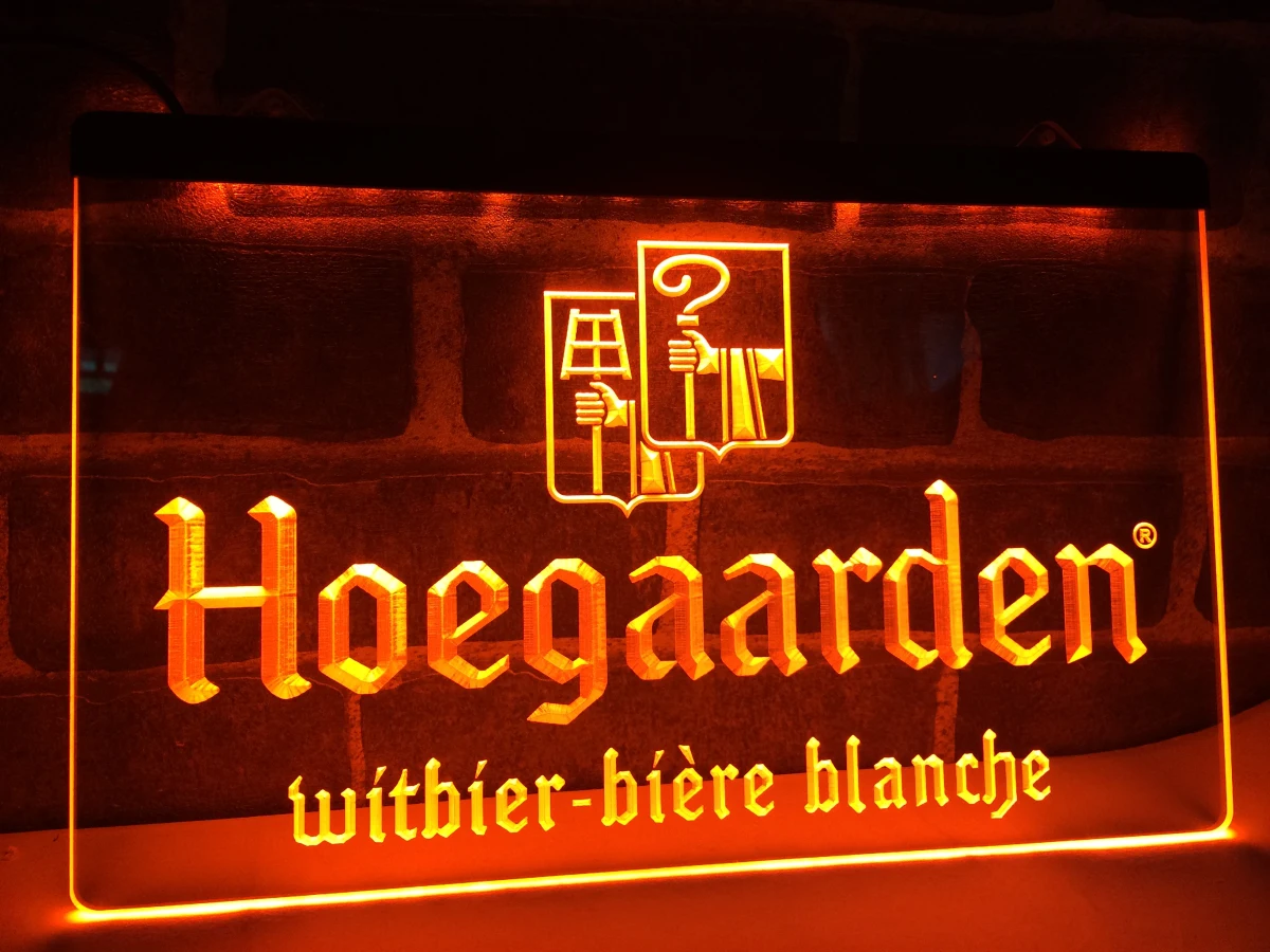 LE173- Hoegaarden Belgium Beer Bar LED Neon Light Sign home decor crafts | Дом и сад