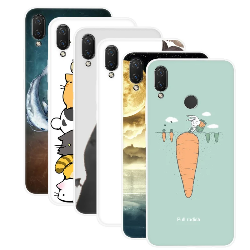 Милый чехол с мультяшными животными для ZTE Nubia M2 Z17 окрашенный Мягкая силиконовая