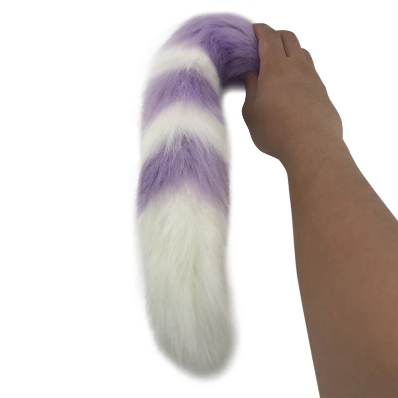 Анальные секс игрушки SML металлический массажер ануса с искусственным хвостом