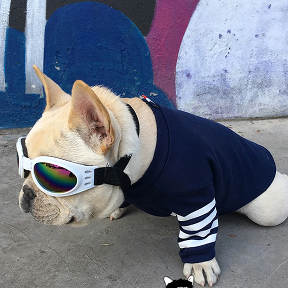 Pet Dog регулируемые УФ солнцезащитные очки белый глаз носить костюм складные солнечные устойчивые очки втулки продукт фото реквизит аксессуары
