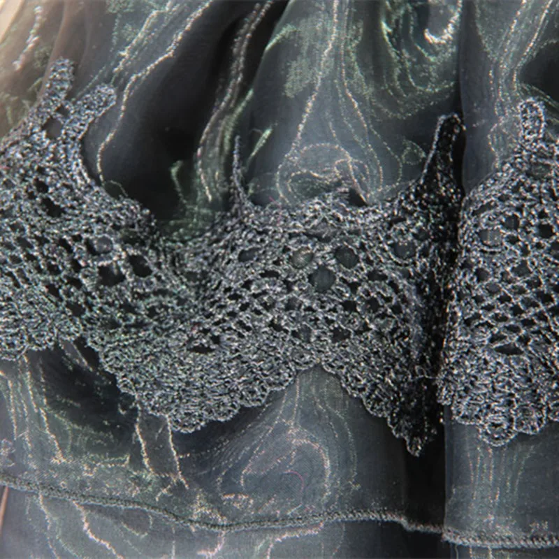 2020 весна осень лето Детская кружевная юбка детская пачка черная для девочек