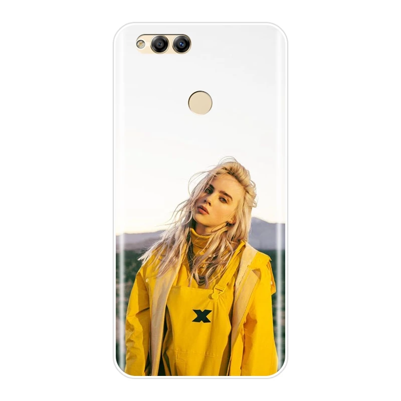No.6 Чехол для телефона Billie Eilish Cool Girl для Huawei Honor 7 7S 7X 7A 7C Pro 10 9 8 8X MAX Honor 7 8 9 10 Lite силиконовый мягкий чехол-накладка - Цвет: No.6
