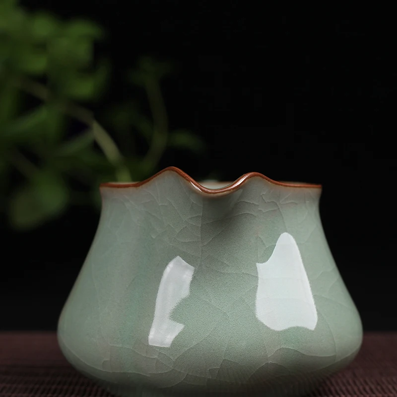 200 мл винтажная чашка Longquan Celadon ярмарка глазурованная кружка с трещинами чая