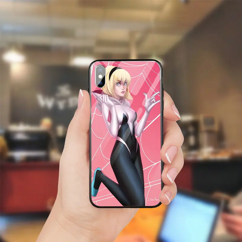 Модные Гвен Стейси Паук девушка для Iphone 5 5s SE 6 S 7 8 Plus X XR XS Max сумки Тоторо