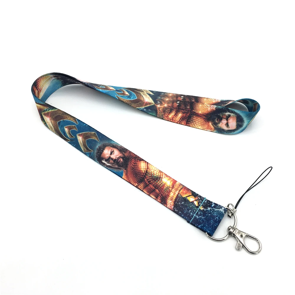 New 2018 film Aquaman Lanyard Neck Straps Cell Phone Rope ID Card Keychain Pendant Fashion gifts | Украшения и аксессуары