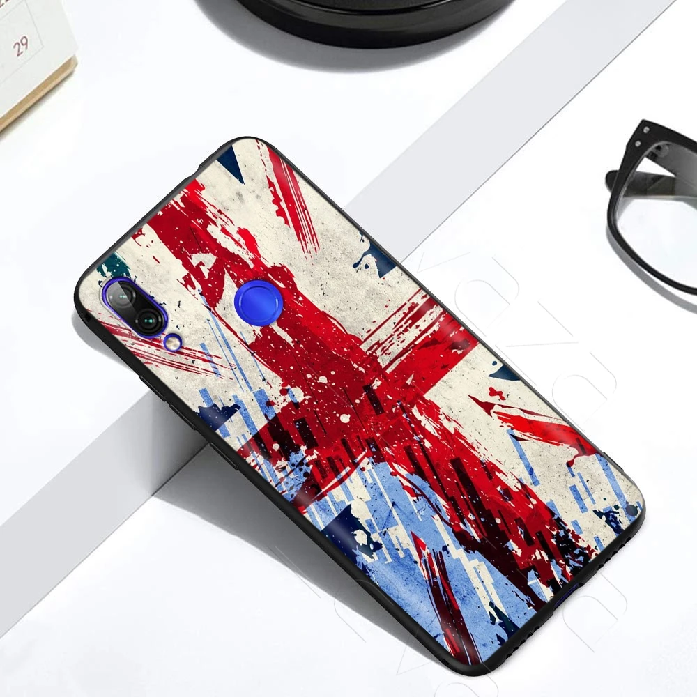 Чехол с английским и флагом Великобритании для Xiaomi Redmi Note 8 9 S K30 Pro MI MAX 3 6 SE A1 A2 A3 10 Lite