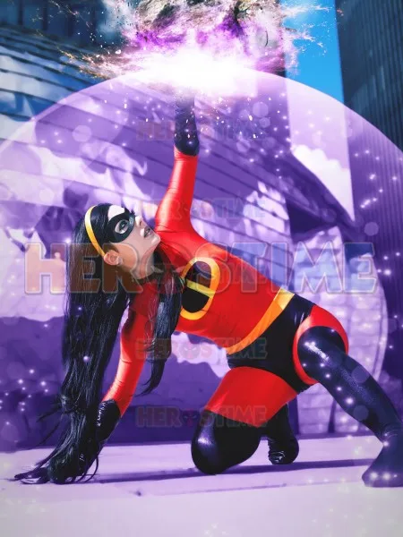 Суперсемейка Elastigirl Helen Parr спандекс костюм супергероя женщина зентай боди для горячая Распродажа на Хэллоуин