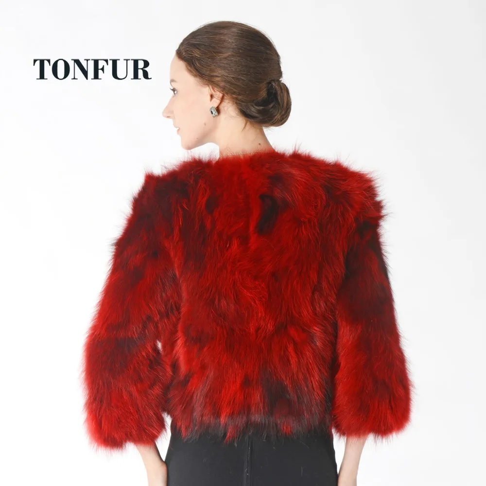 Real Luxury Fox Fur Coat For Women Winter Brand Top Rated style Natural Genuine HP523 | Женская одежда