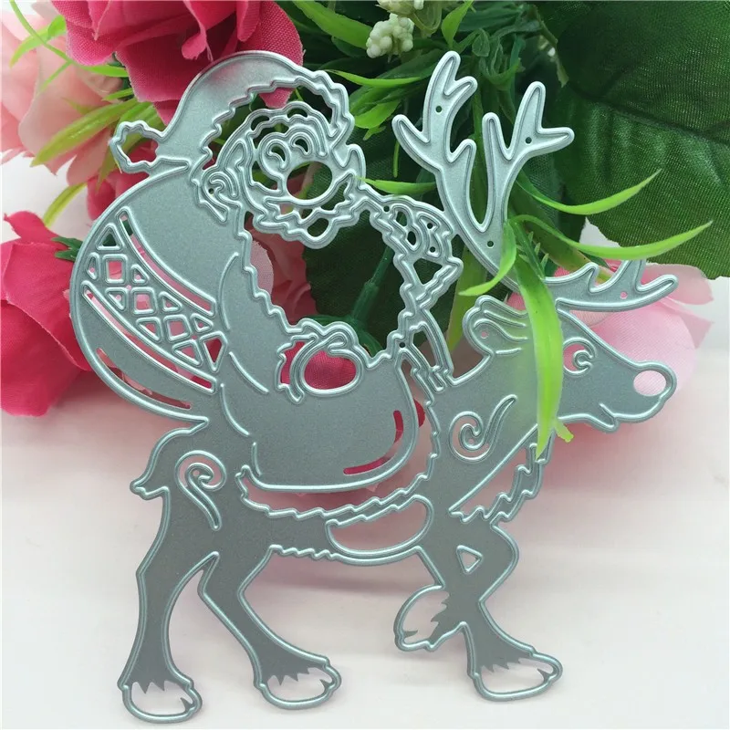 

XMAS Santa Claus Reindeer Cutting Dies Stencil Scrapbooking Card Embossing Craft