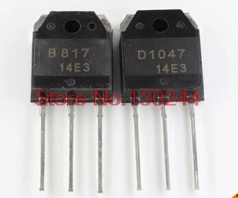 10 шт./лот, партия из 5 пар 2SD1047 2SB817(D1047 B817) транзисторов есть