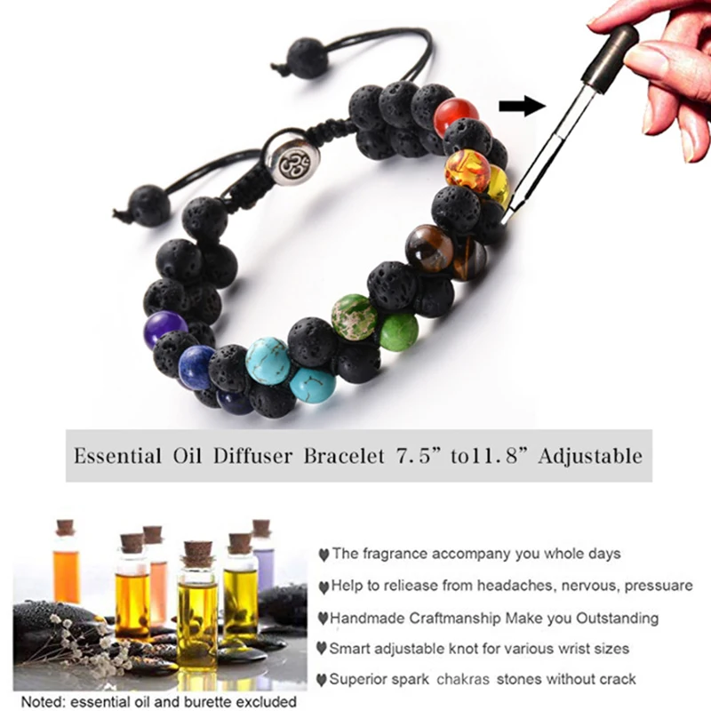 Браслеты для мужчин женщин натуральный камень ручной работы Плетеный