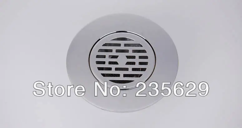 

Free Shipping, 384g Brass floor drain,Anti odor, Anti water backing, Anti virus,Chrome Plated Surface, Diameter is 44mm