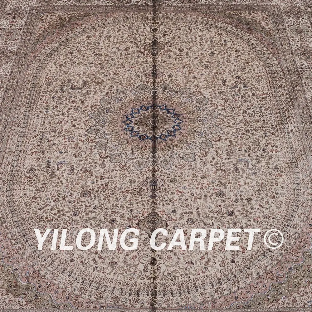 Goede Yilong 9'x12 'Handgeknoopte Perzische Traditionele Rug Woonkamer Turkse Zijde Tapijten (LH166A9x12)