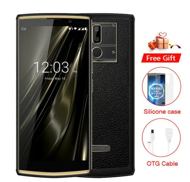 OUKITEL K7 10000mAh 9V 2A 6.0&quot 18:9 FHD+ MTK6750T Octa Core 4GB RAM 64GB ROM Android 8.1 13MP Dual Back Camera OTG Mobile Phone |