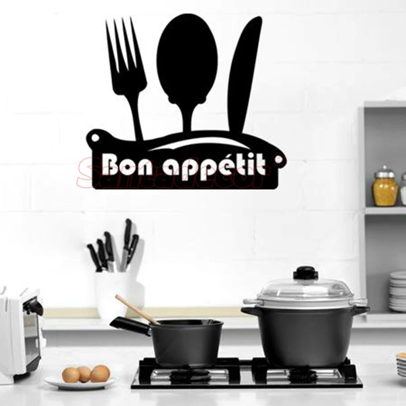Французские наклейки Bon Appetit французский виниловый Настенный декор кухня