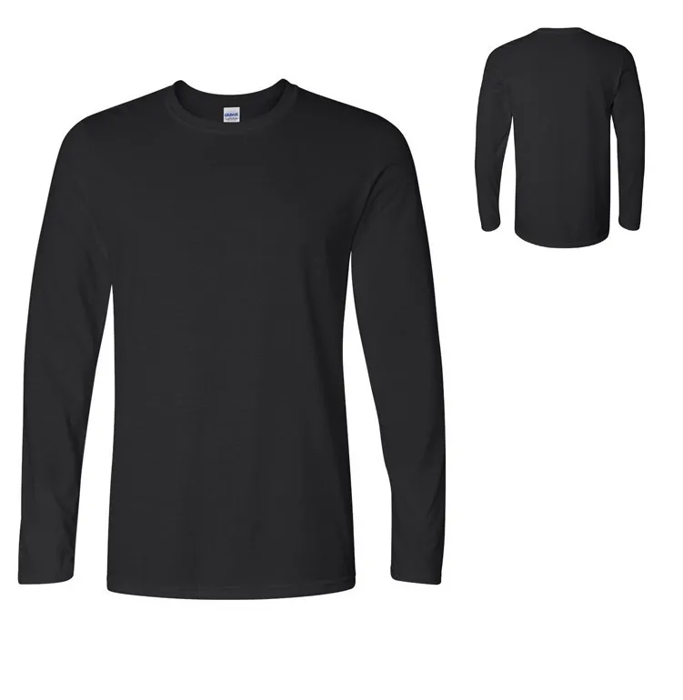 Топ Класс Для мужчин S футболки Мода 2017 О-образным вырезом Slim Fit с длинным рукавом