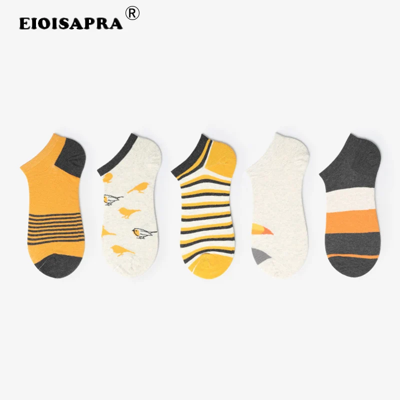 

[EIOISAPRA]Harajuku Korean Cotton Socks Men Casual Fashion Comfortable Socks Men Non-slip Invisible Socks Calcetines Sokken