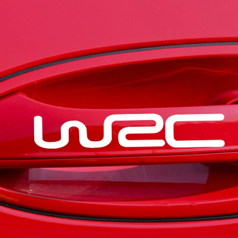 4 x WRC креативная Автомобильная дверь наклейка на ручку для Cadillac XTS SRX ATS CTS/Renault Koleos