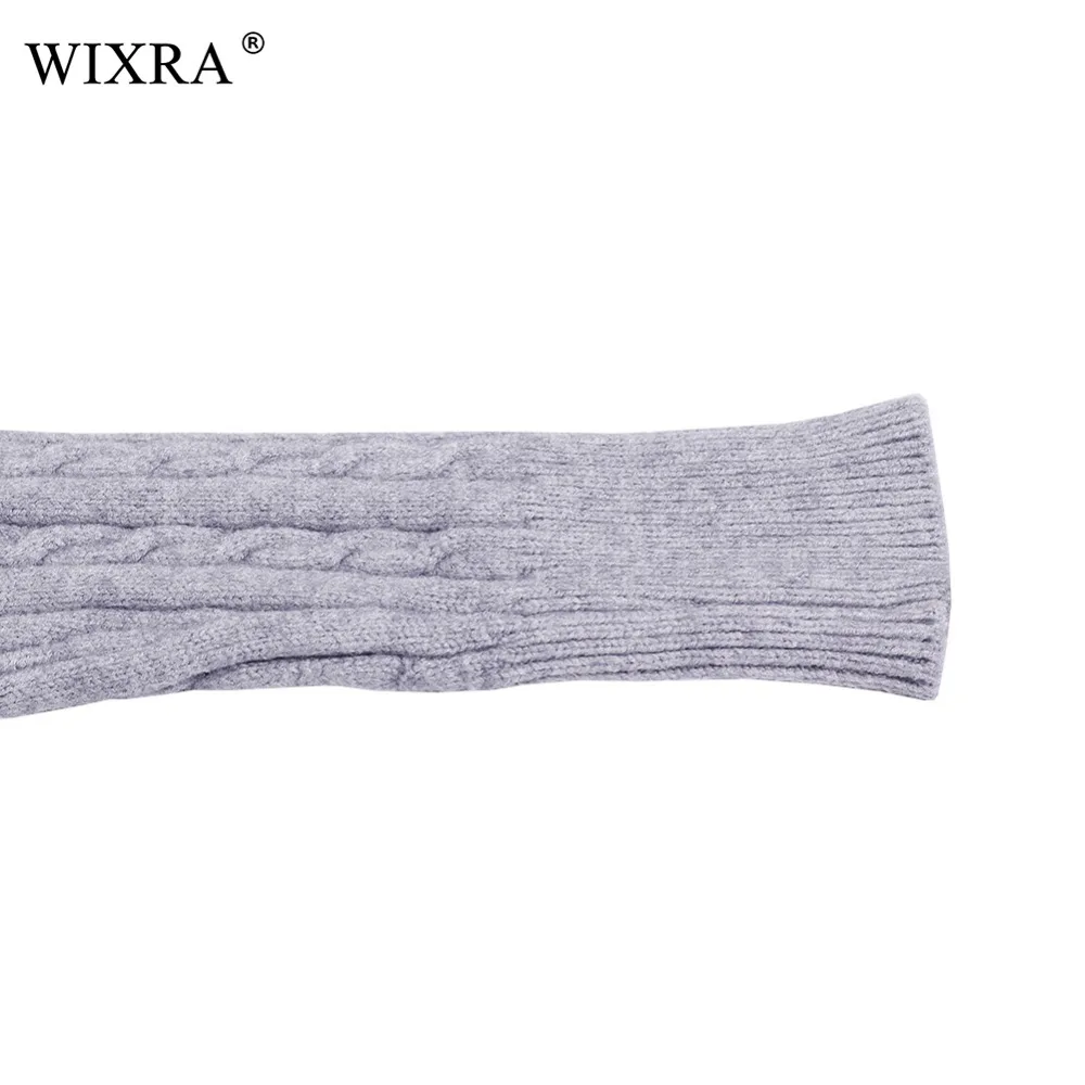 Женское трикотажное платье-свитер Wixra теплое облегающее платье в рубчик с