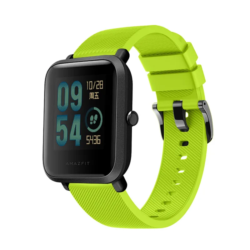 20 мм силиконовый ремешок для часов Xiaomi Huami Amazfit Bip TICWATCH2 Gear Sport | Наручные часы