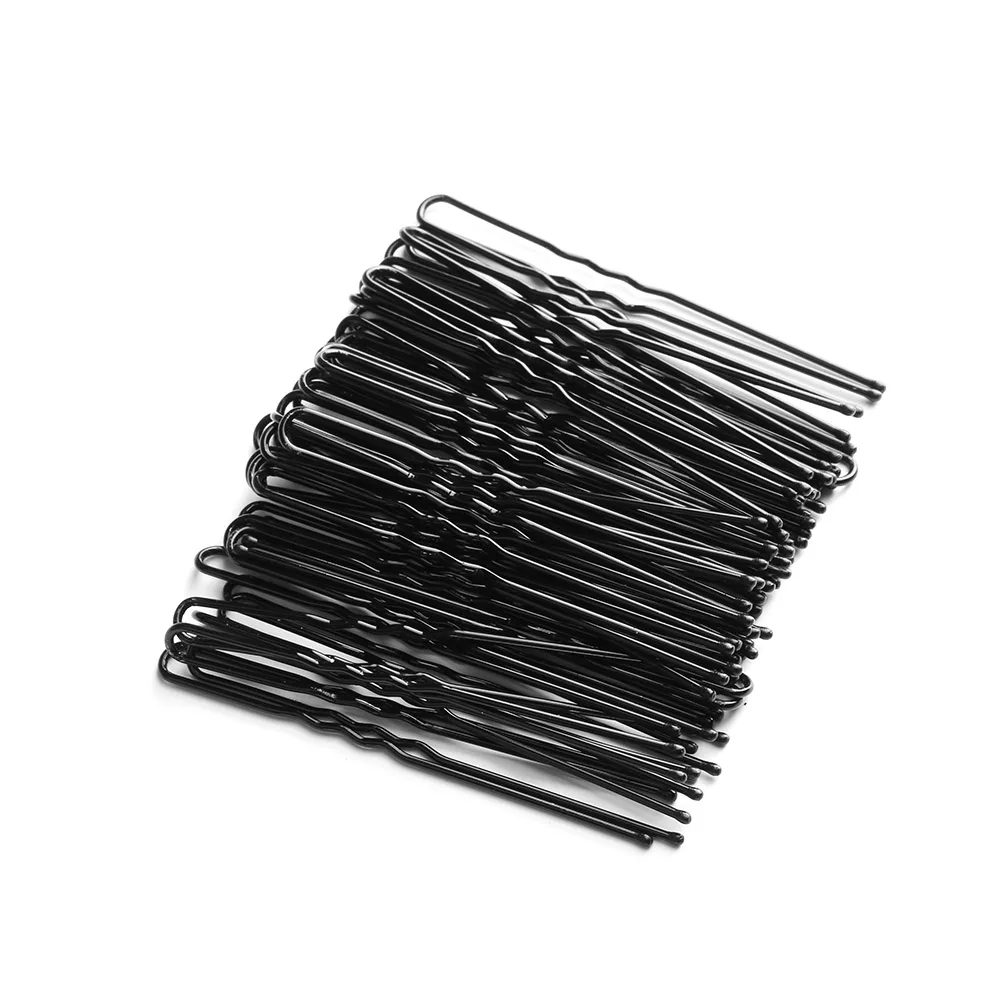 50 Pcs Black Plated Metal Thin U Shape Hairpins Girls Hair Clips Barrettes Beauty Hairdressing Styling Tools Accessories | Красота и