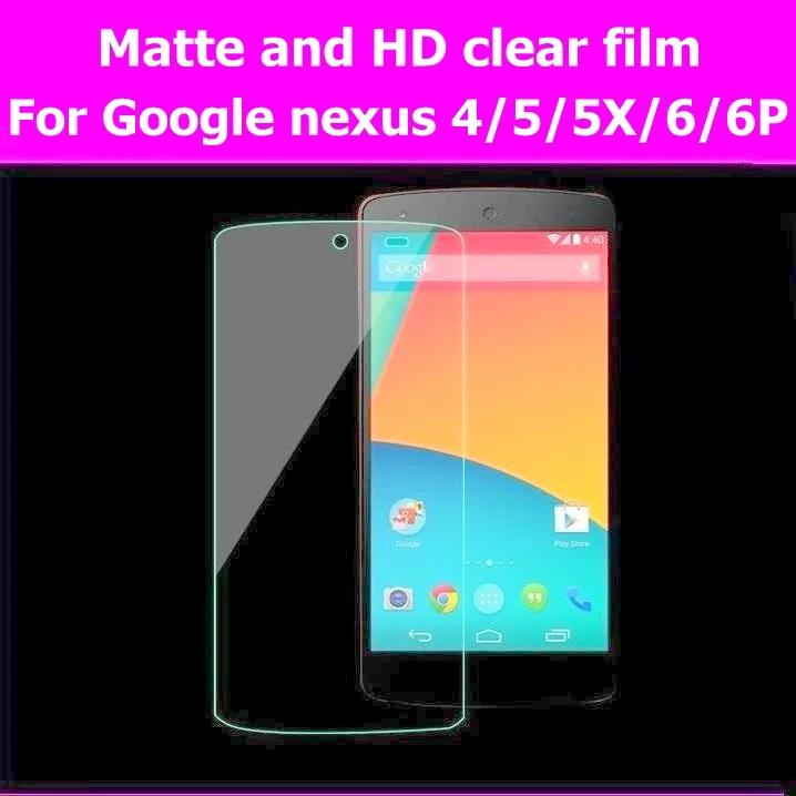 Матовая пленка & блестящие пленки для Google lg nexus 4 /5 /5X /6 /6P Экран productor анти блики или