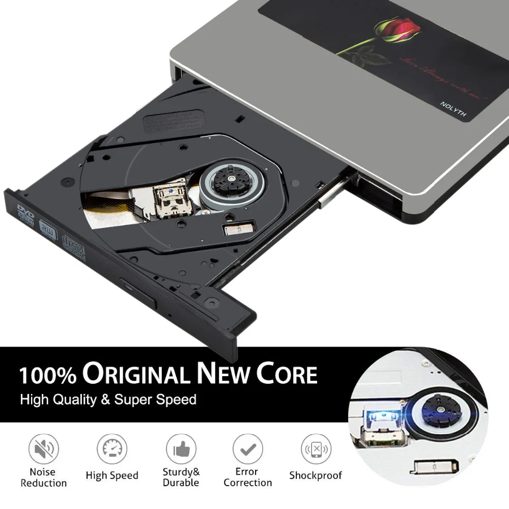 USB C/USB3.0 внешний CD DVD привод горелки Писатель совместим с Mac/ноутбук/ПК/Windows10