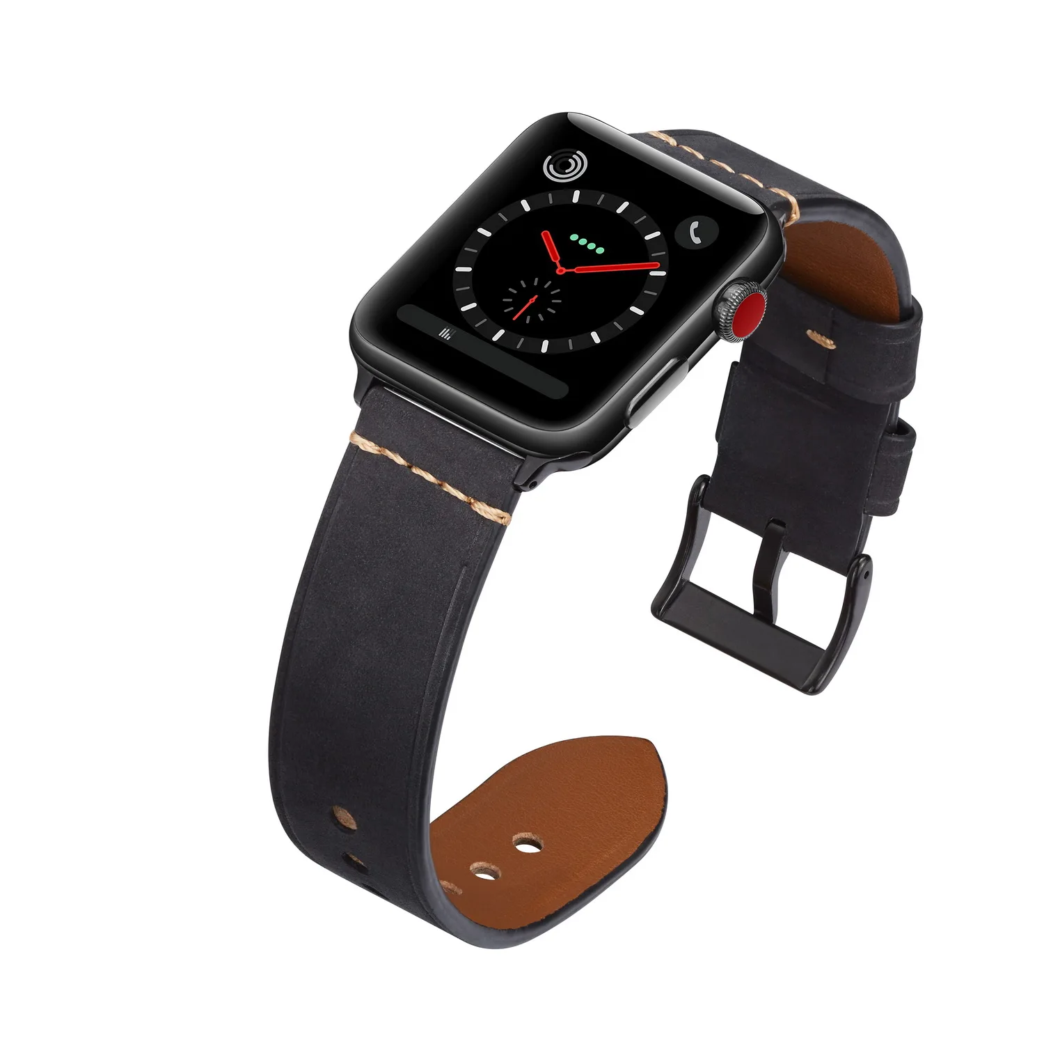 Ремешок для Apple watch 38 мм 40 мм 42 мм 44 мм, кожаный ремешок для Apple Watch, запасные Широкие ремешки для iWatch, браслет серии 5 4 3 2 1