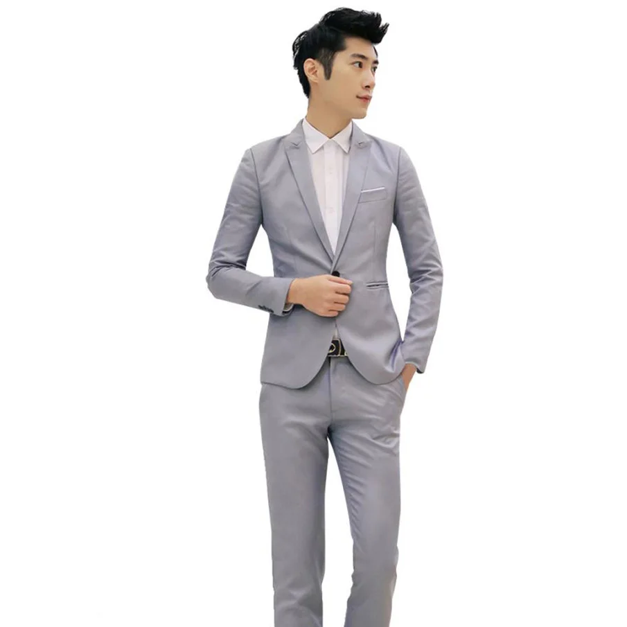 2018 полосатый Для мужчин костюмы пиджаки Мода Slim Fit Жених Нарядные Костюмы для