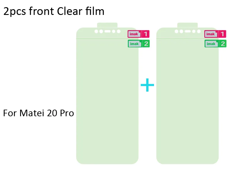 Imak Гидрогелевая пленка 3 III для huawei mate 20 Pro Lite задняя Передняя Задняя Защитная Прозрачная Олеофобная пленка