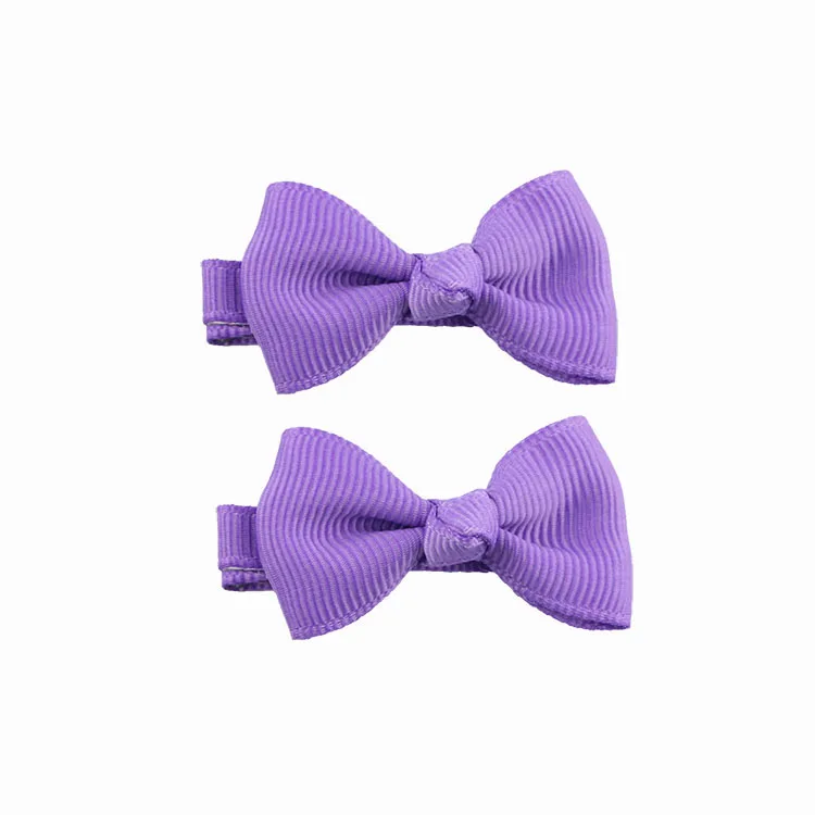 6 purple FASACC 2 шт. лента бантики для волос Зажимы для детей заколки для девочек детская заколка детские заколки для волос милые аксессуары для украшения волос - Цвет: 6 purple