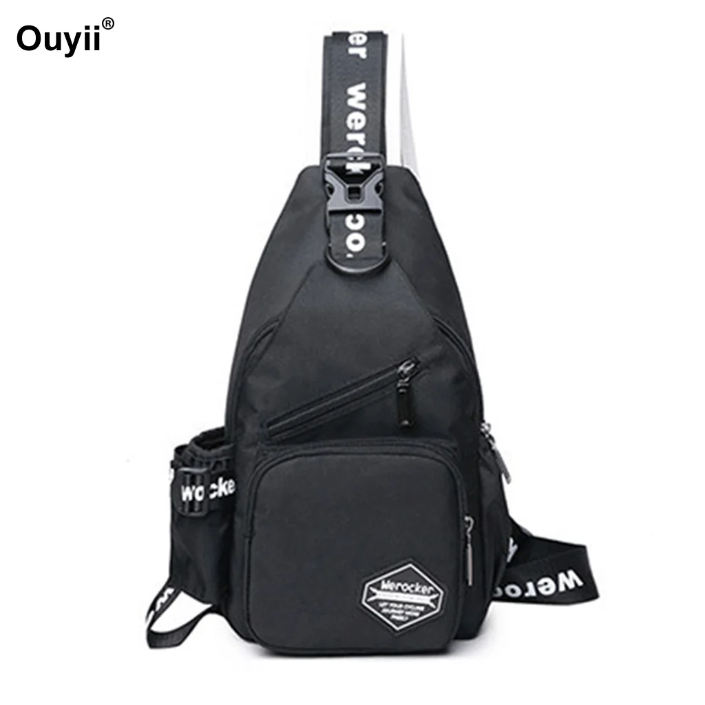 Мужская и женская сумка для езды на велосипеде через плечо с буквенным принтом