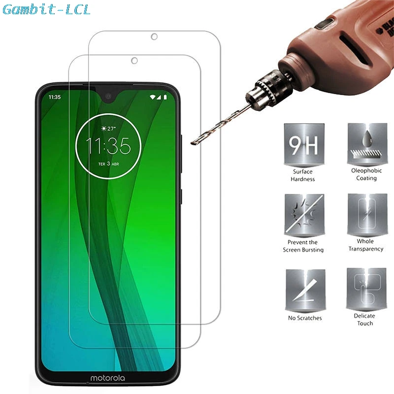 2 шт 9H закаленное стекло для Motorola Moto G7 Play Plus power XT1952 XT1955 Защитная пленка для экрана