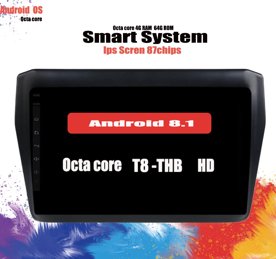 Автомобильный мультимедийный dvd-плеер Octa Core 9 &quotAndroid 10 0 для suzuki swift 2017-2019