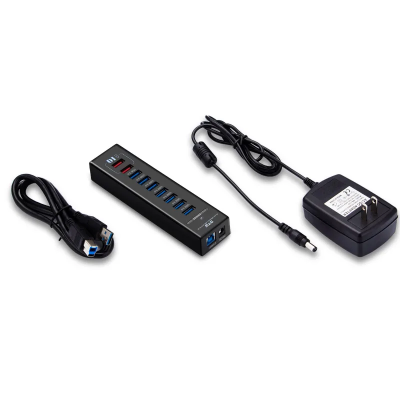 USB зарядный концентратор 7 портов 3 0 с источником питания 2 порта IQ зарядка 2.4A