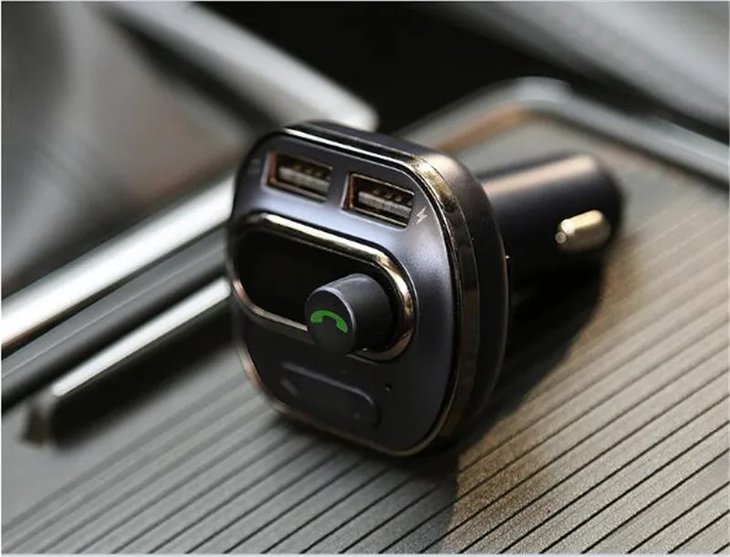 Автомобильный комплект громкой связи беспроводной Bluetooth fm-передатчик USB зарядное устройство AUX чтение microSD карты/u-диск DC 5 В 3.4A