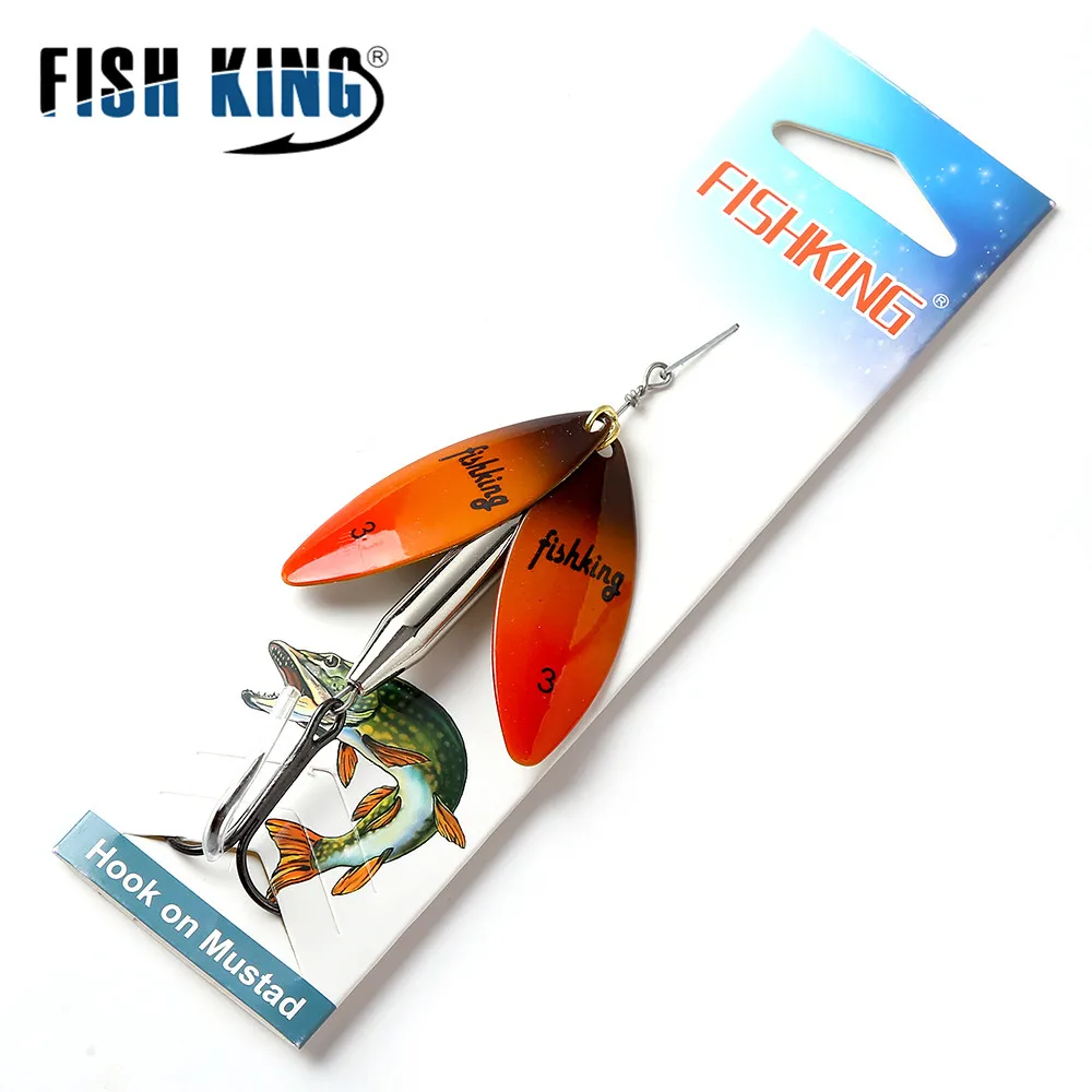 Рыболовная приманка с тройным крючком FISH KING 10 цветов | Спорт и развлечения