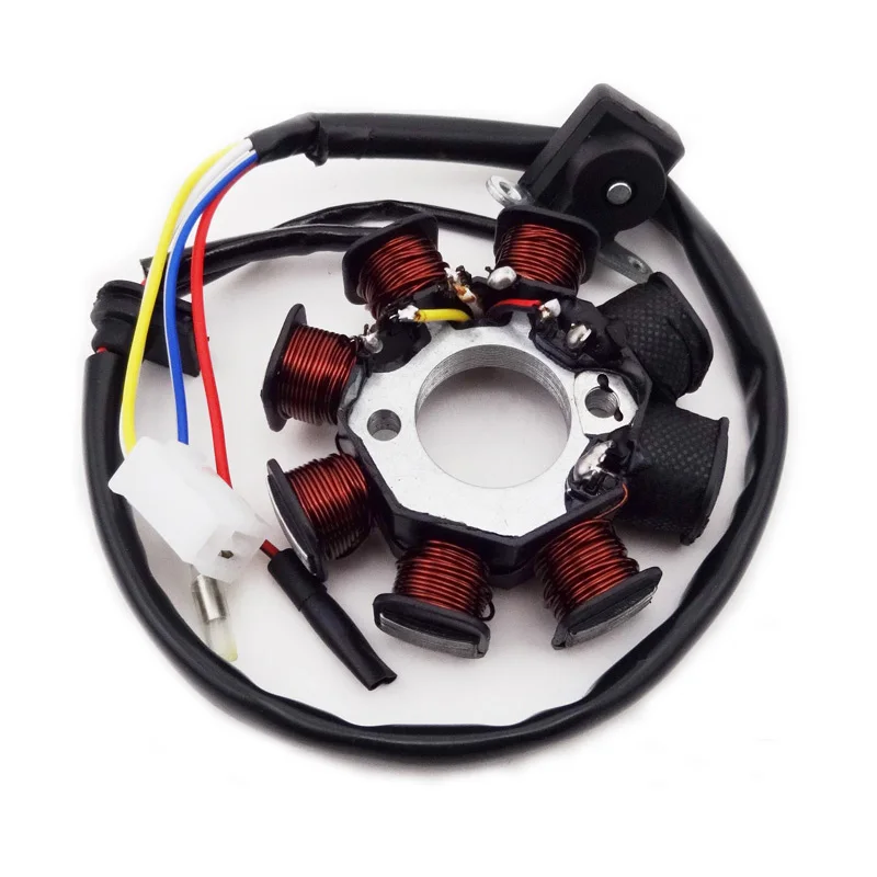 XLSION 8 Катушек статора Магнето для GY6 49cc 50cc двигатель Sunl Roketa Vespa Jonway Znen Jmstar Kazuma