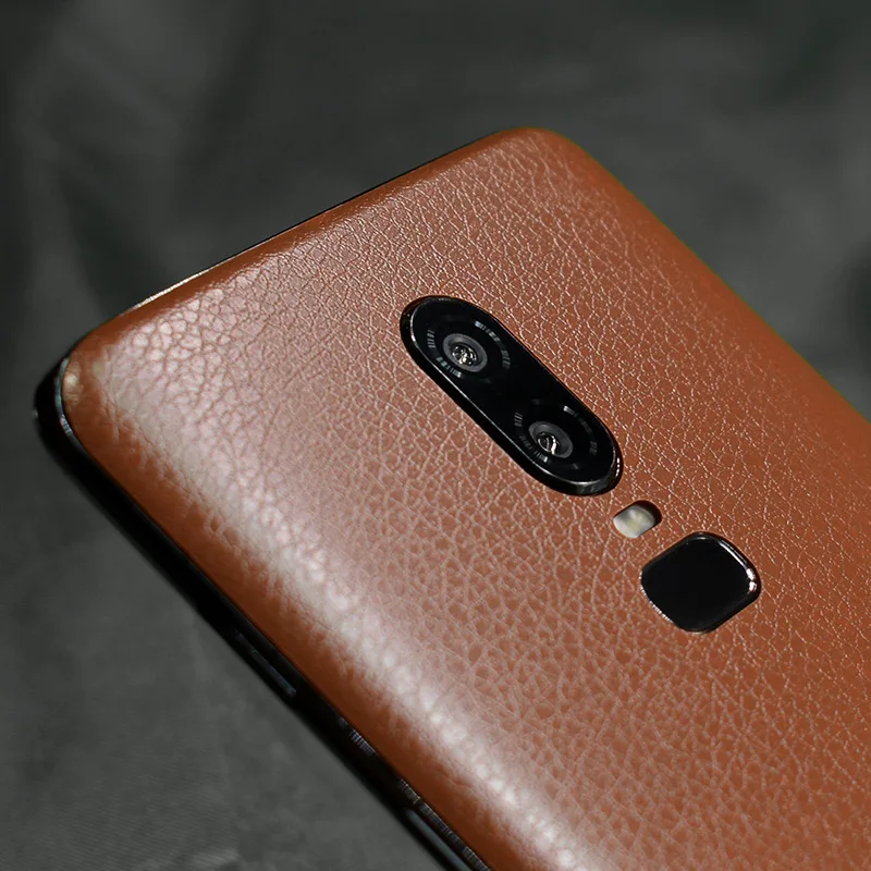 Кожаная зернистая декоративная задняя пленка для ONEPLUS 6T One Plus Мобильная защитная