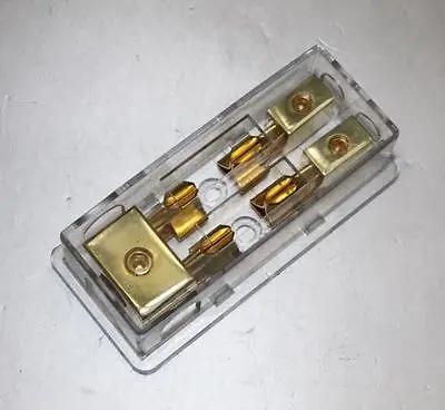 Бесплатно 4 шт. 40A предохранитель макси держатель 3 X 4GA в 2X 8GA позолоченный