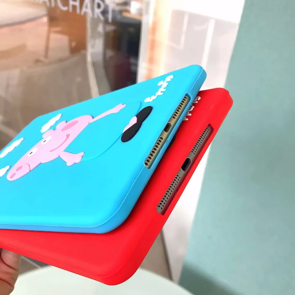 Мягкий силиконовый чехол для задней панели Чехол для iPad 9,7 Pro 9,7 10,5 Планшет милый колышек чехол Обложка для iPad 2/3/4/iPad воздуха 1 2 Mini 1 2 3 4 Funda