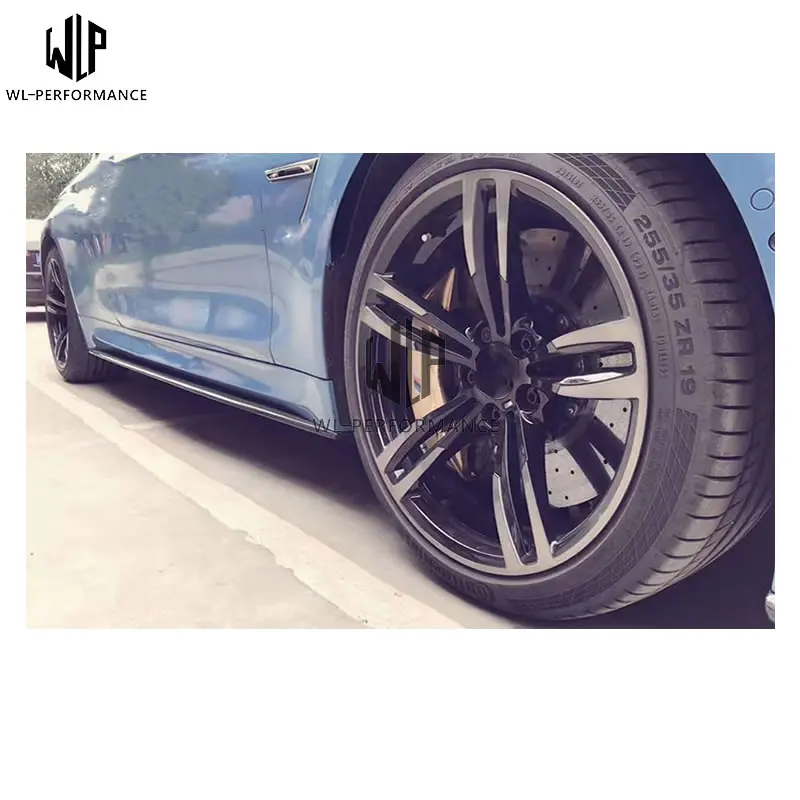 F80 F82 карбоновая Автомобильная боковая юбка фартук для BMW refit M3 M4 2014 UP coupe style
