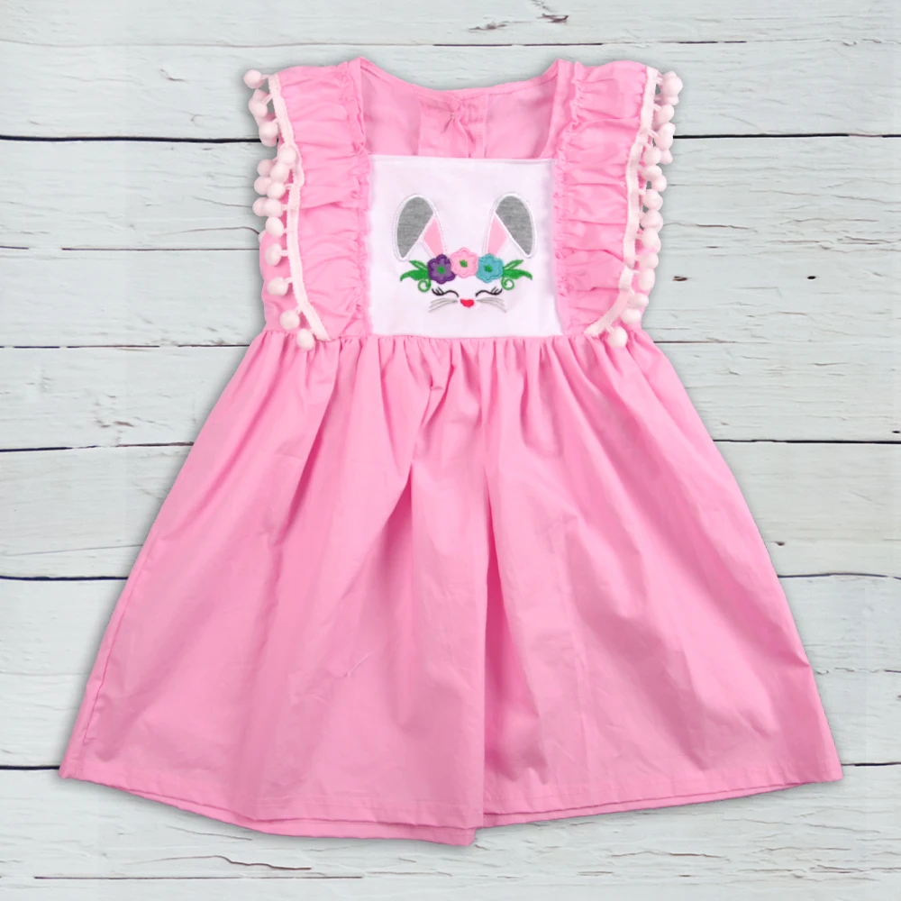 Пасхальное платье для маленьких девочек Эксклюзивное детская одежда хлопковая