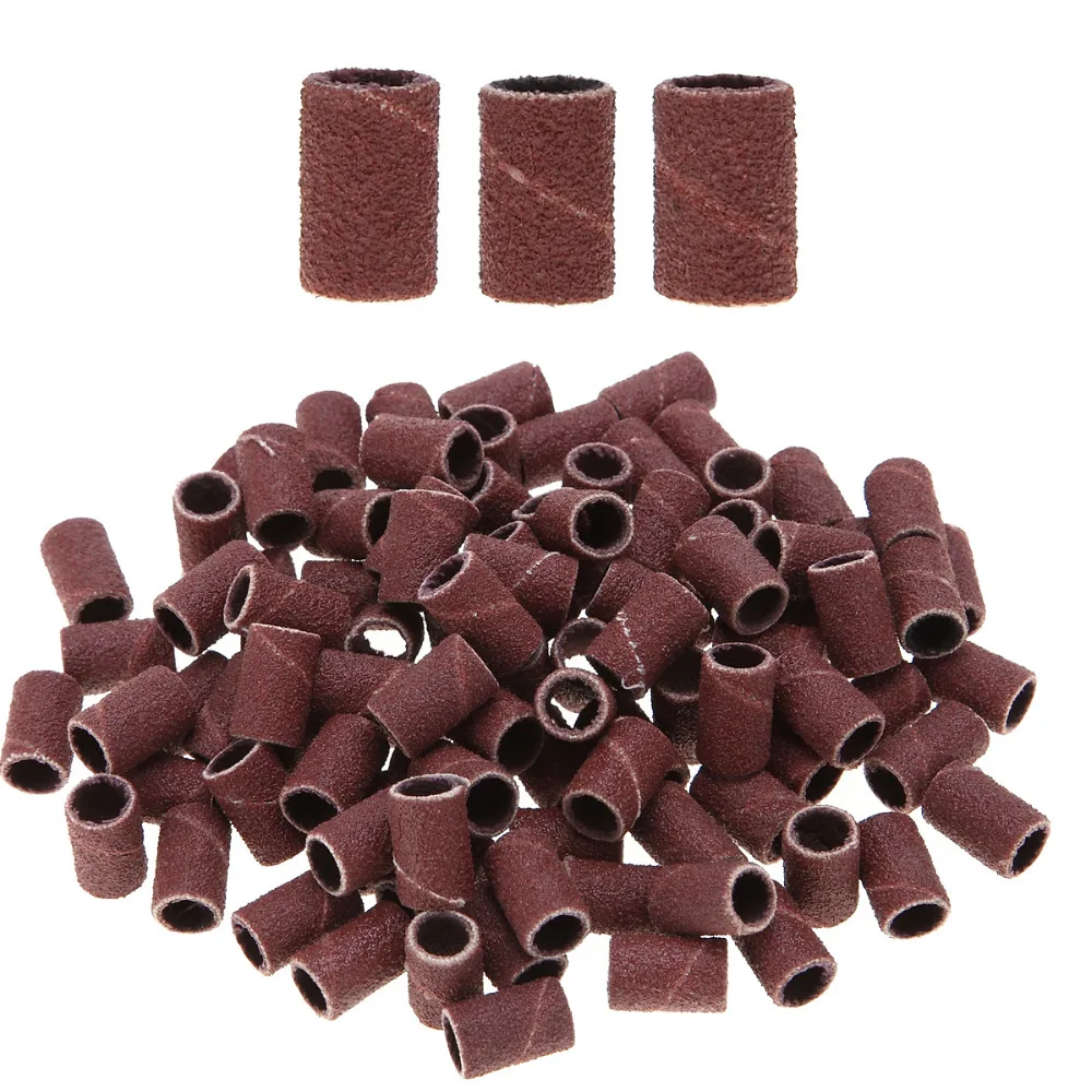 100pcs Nail Grinder Apparatus for Manicure Polish Machine Milling Cutters Accessory Drill File Art Sanding Bits | Красота и здоровье
