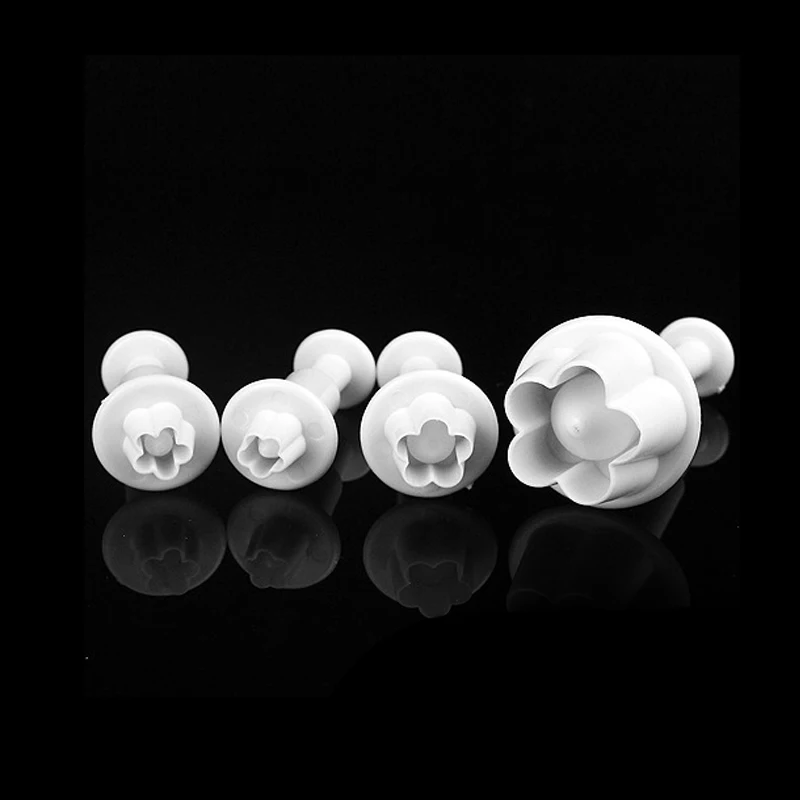 4 шт. плунжеры для печенья торта|cake mold|fondant plungerplunger cutter |