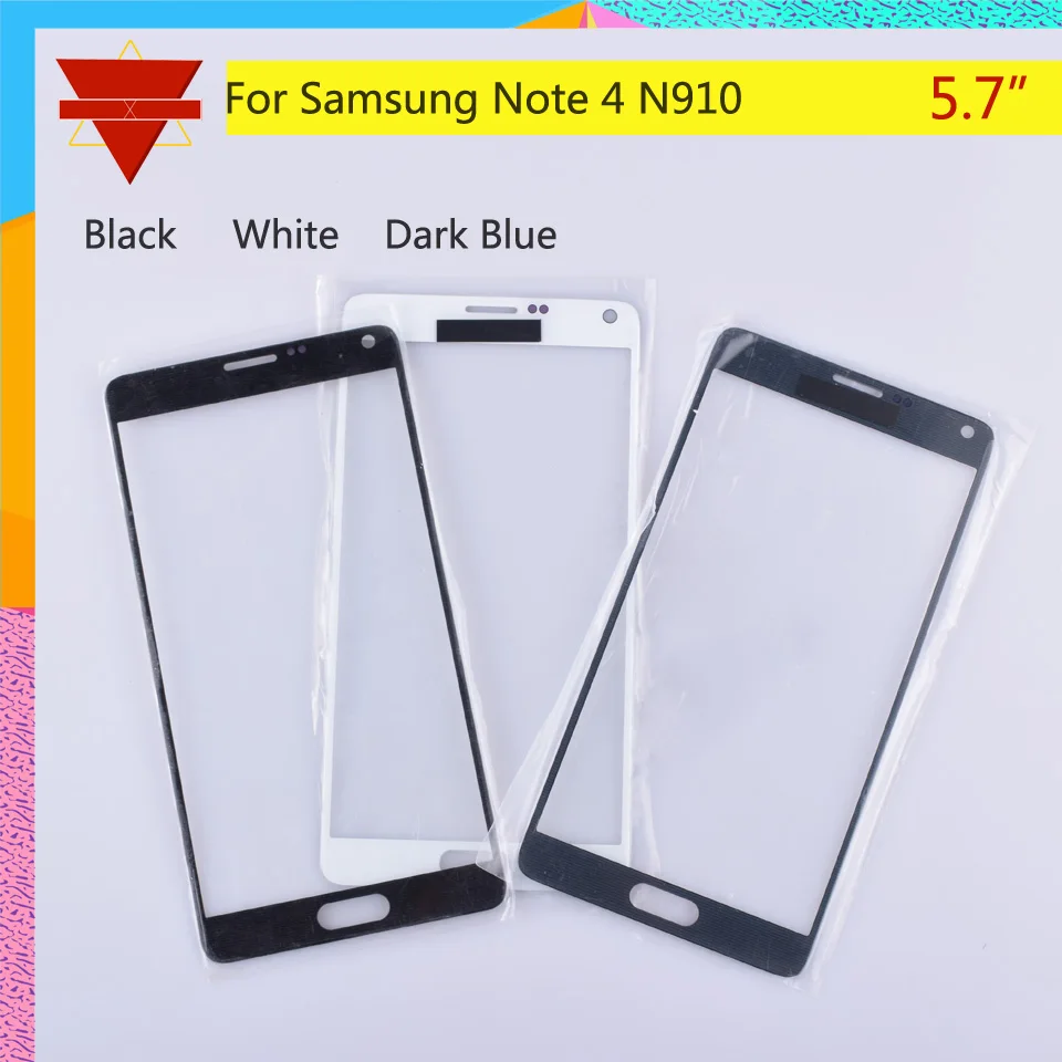 Для samsung Galaxy Note 4 N910 N910A N910F N910H сенсорный экран передняя стеклянная панель ЖК-экран