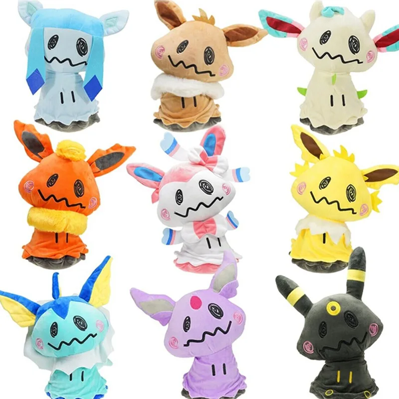 9 шт./компл. Mimikyu Monster Pokeddll Eevee Vaporeon Sylveon Umbreon Flareon Jolteon Espeon Leafeon Glaceon плюшевые