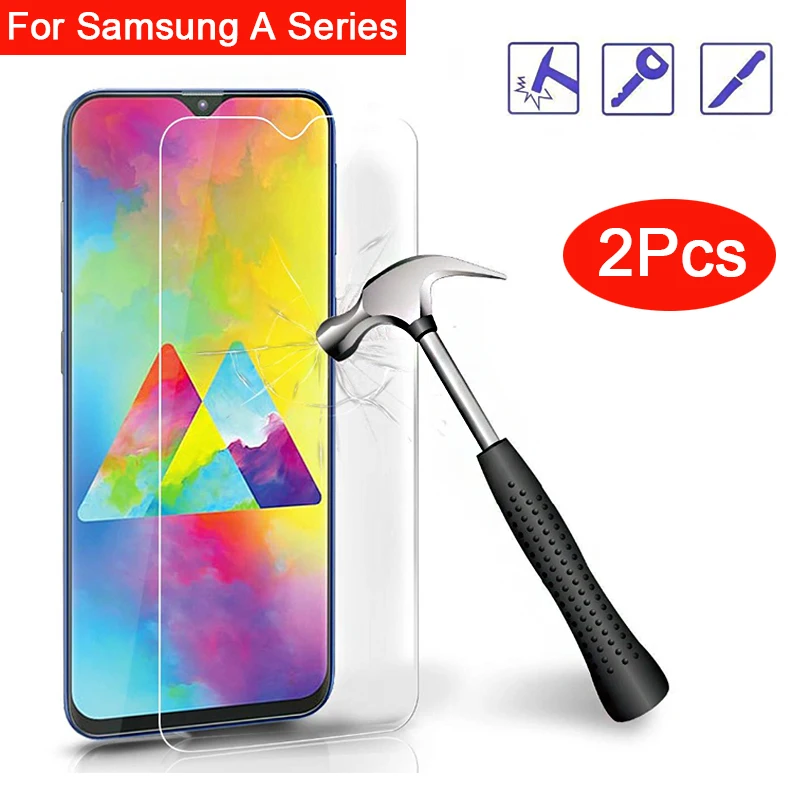 2 шт. закаленное стекло для samsung galaxy a10 a20 a30 a40 a50 a60 Защитное экрана galaxi a 10 20 30 40 50