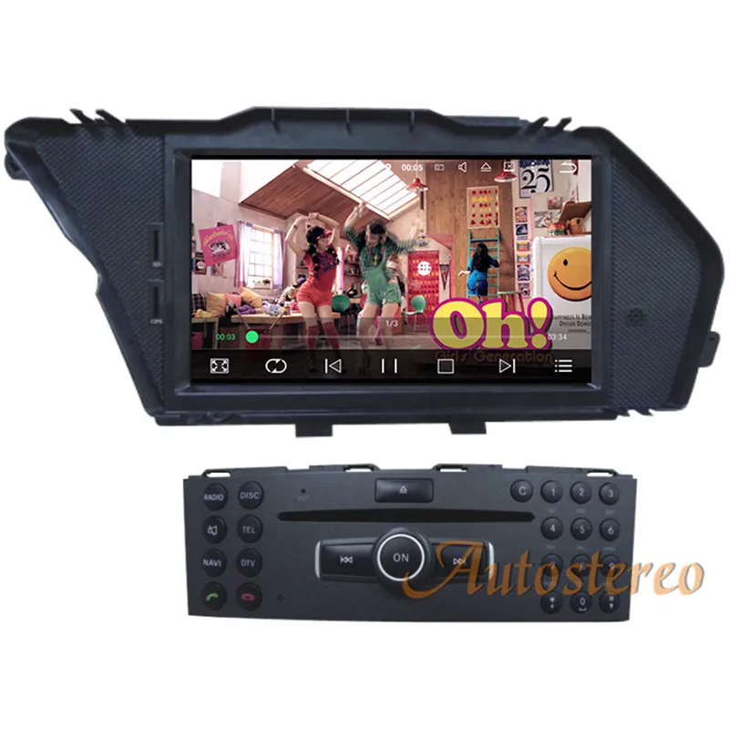 7 дюймов 2G ram Android 7,1 6,0 5,1 Автомобильный gps навигатор dvd-плеер стерео радио головное устройство для Mercedes-Benz GLK 2008 2009 2010