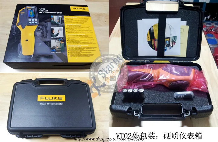 Визуальный ИК термометр Fluke VT02 инфракрасное тепловизионное изображение 100%